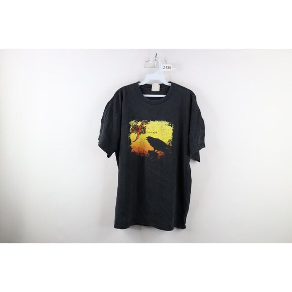 Vintage Y2K 2003 Mens Large Faded AFI A Fire Inside Band Short Sleeve T-Shirt